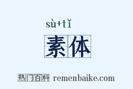 素体是什么意思的图片
